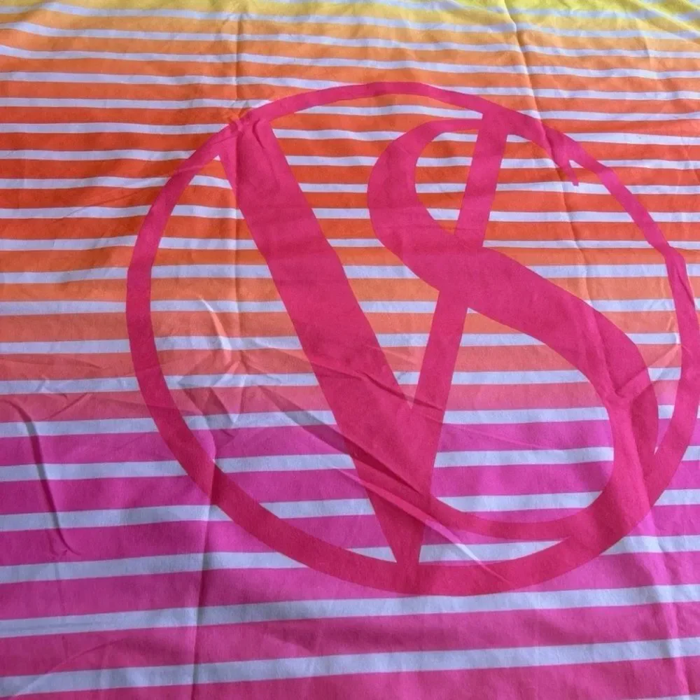 VICTORIA'S SECRET Stripe Beach Towel